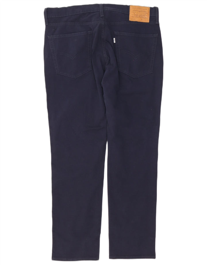Levi's Hombre 511 Slim Jeans W36 L30 Algodón Azul Marino
