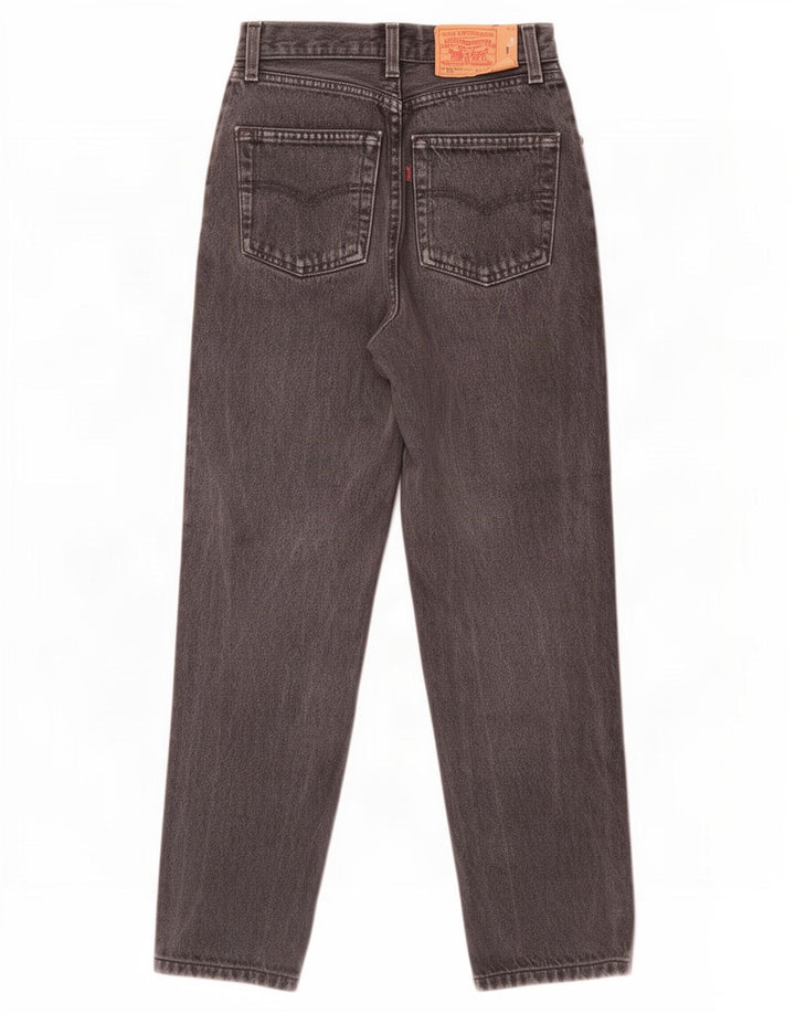 Vaqueros rectos desgastados 901 para mujer Levi's W28 L27 Algodón gris