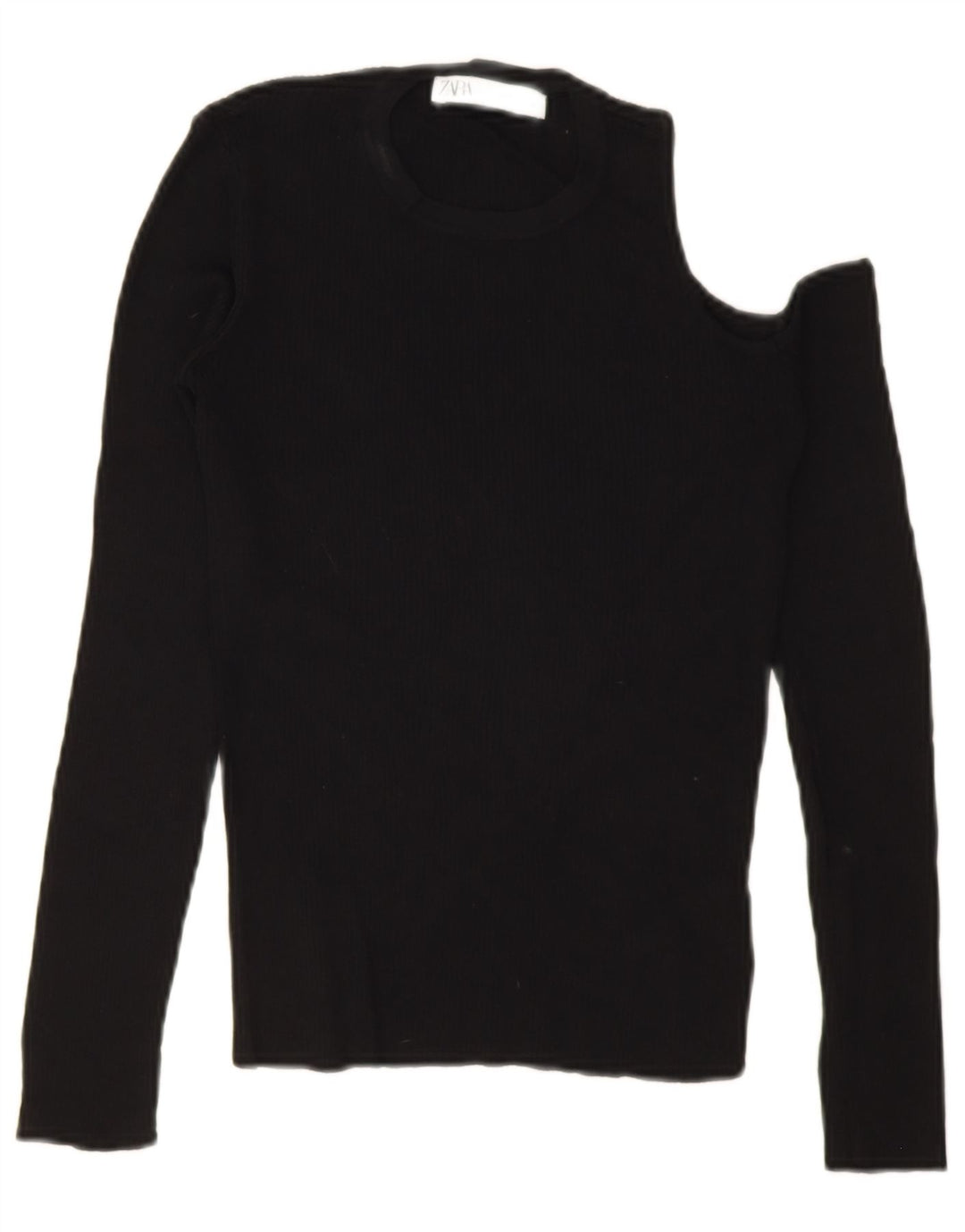 Zara Mujer Top De Un Hombro Reino Unido 42 Mediano Negro