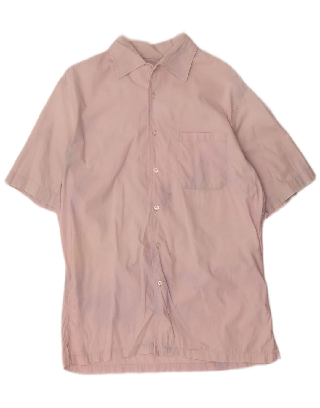 Camisa HUGO BOSS Hombre Manga Corta Algodón Rosa Medio