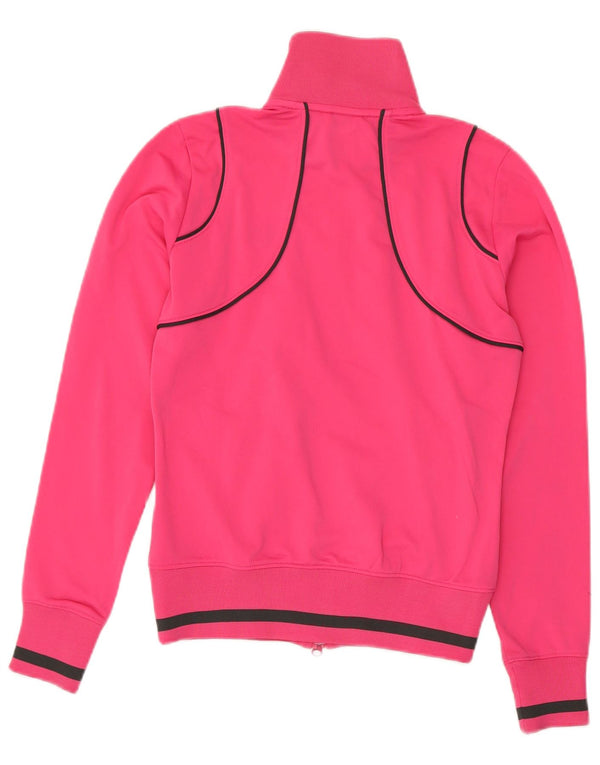 Nike Chaqueta de chándal para mujer UK 8/10 Small Pink Colourblock Poliéster