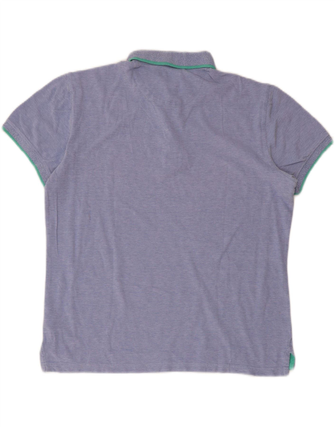 Massimo Dutti Polo Casual Fit Hombre Algodón Azul Grande