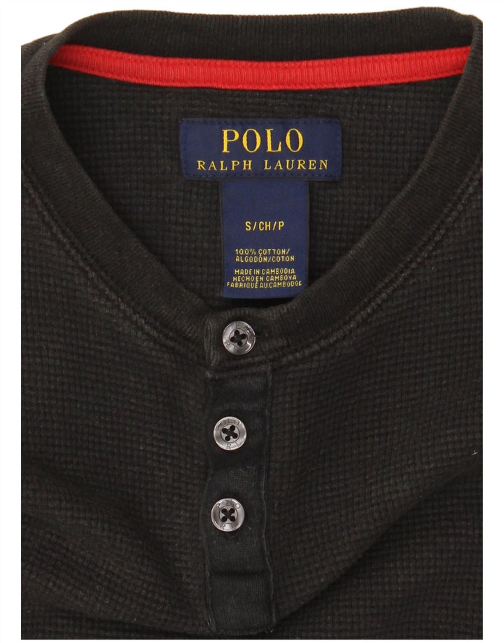 Polo Ralph Lauren - Camiseta para hombre, talla pequeña, algodón negro