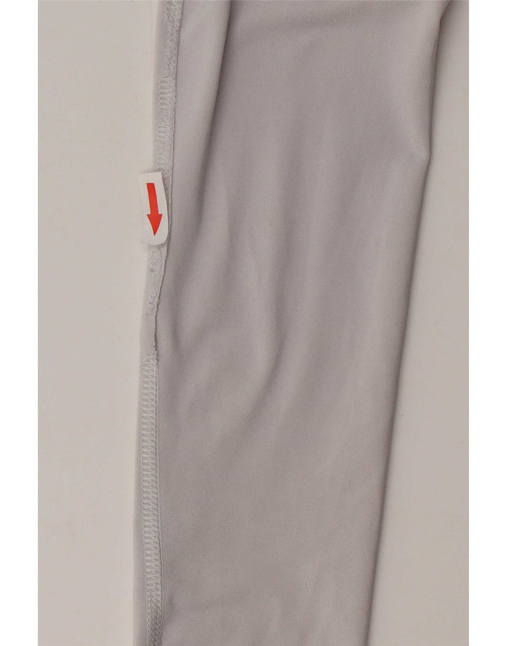 Camiseta de compresión Adidas de manga larga para mujer UK 44 Gris medio moteado