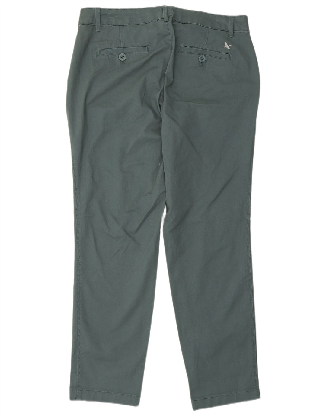 EDDIE BAUER Pantalones chinos delgados para mujer US 6 Medium W32 L29 Algodón verde