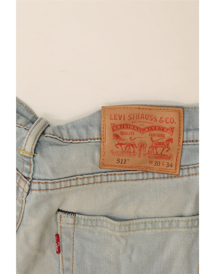 Vaqueros Levi's Mujer 511 Slim W30 L34 Algodón Azul