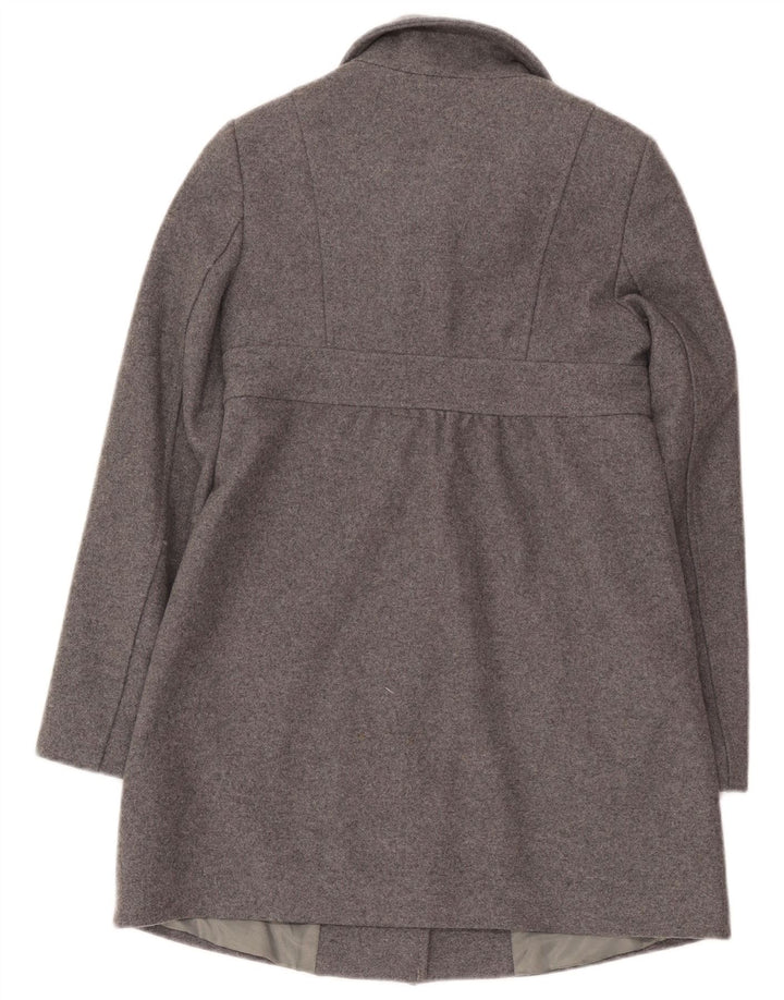 Benetton Abrigo Cruzado Mujer IT 38 XS Lana Gris