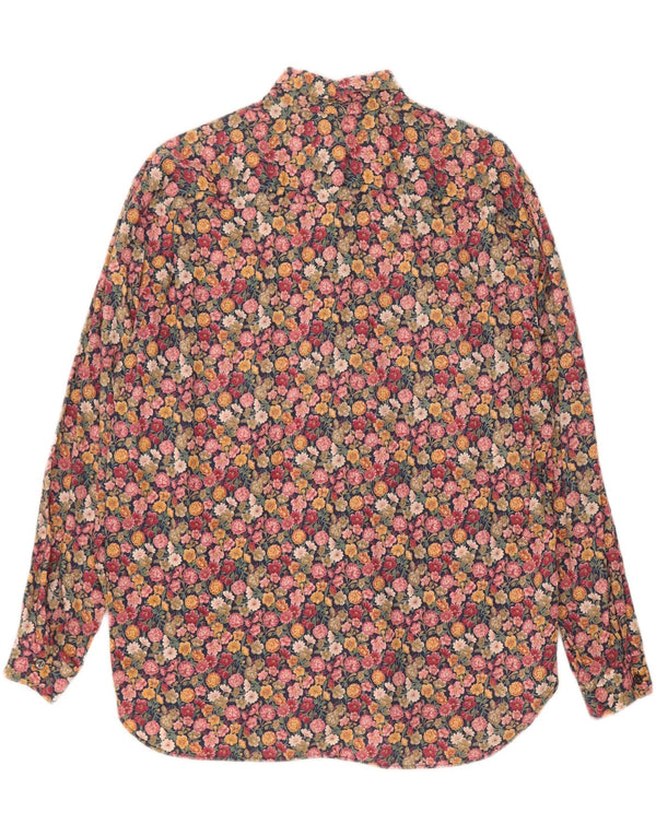 Blusa vintage para mujer IT 44 Mediana Multicolor Floral