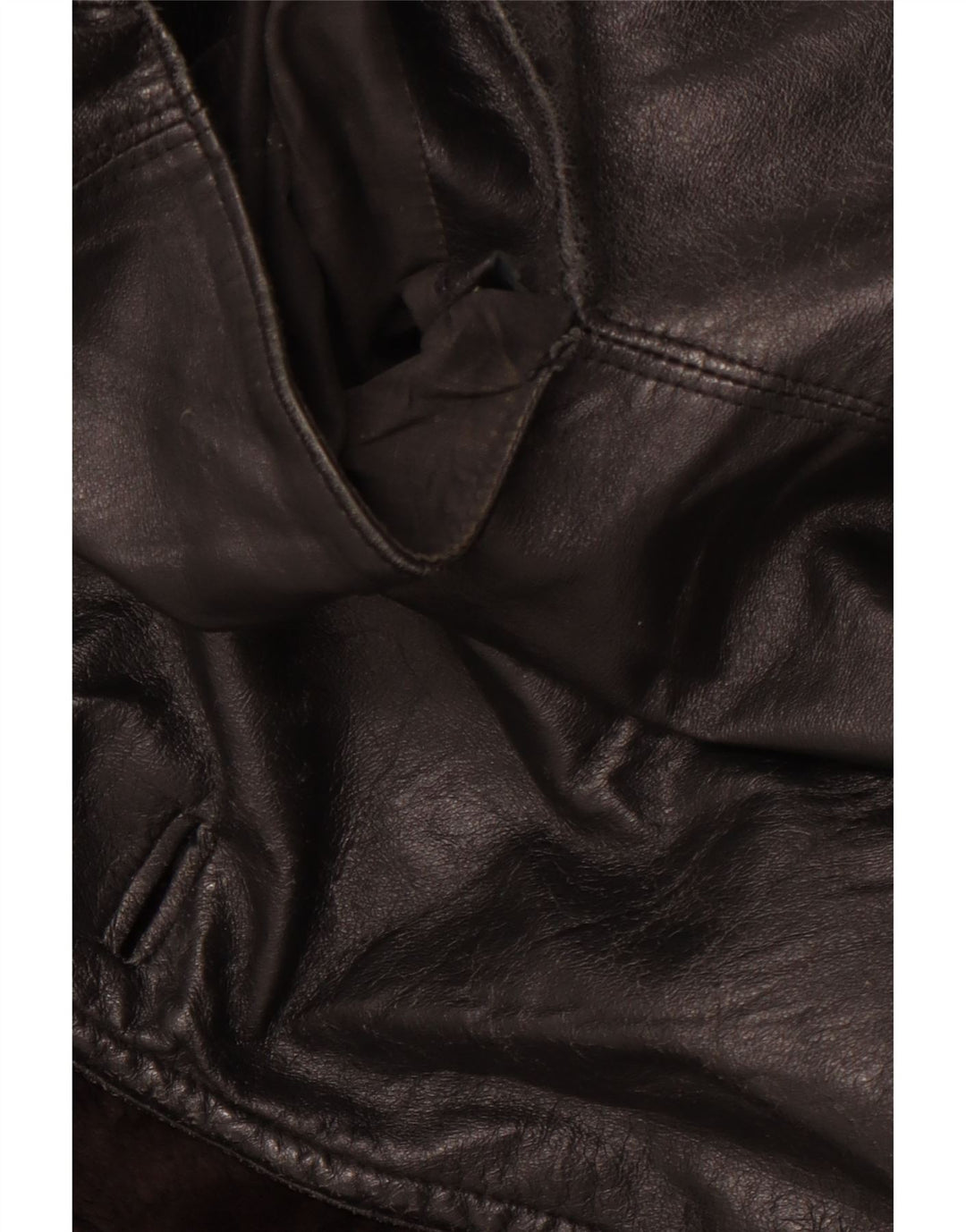 VINTAGE Hombres Doble Pecho Abrigo Reino Unido 40 Grande Negro