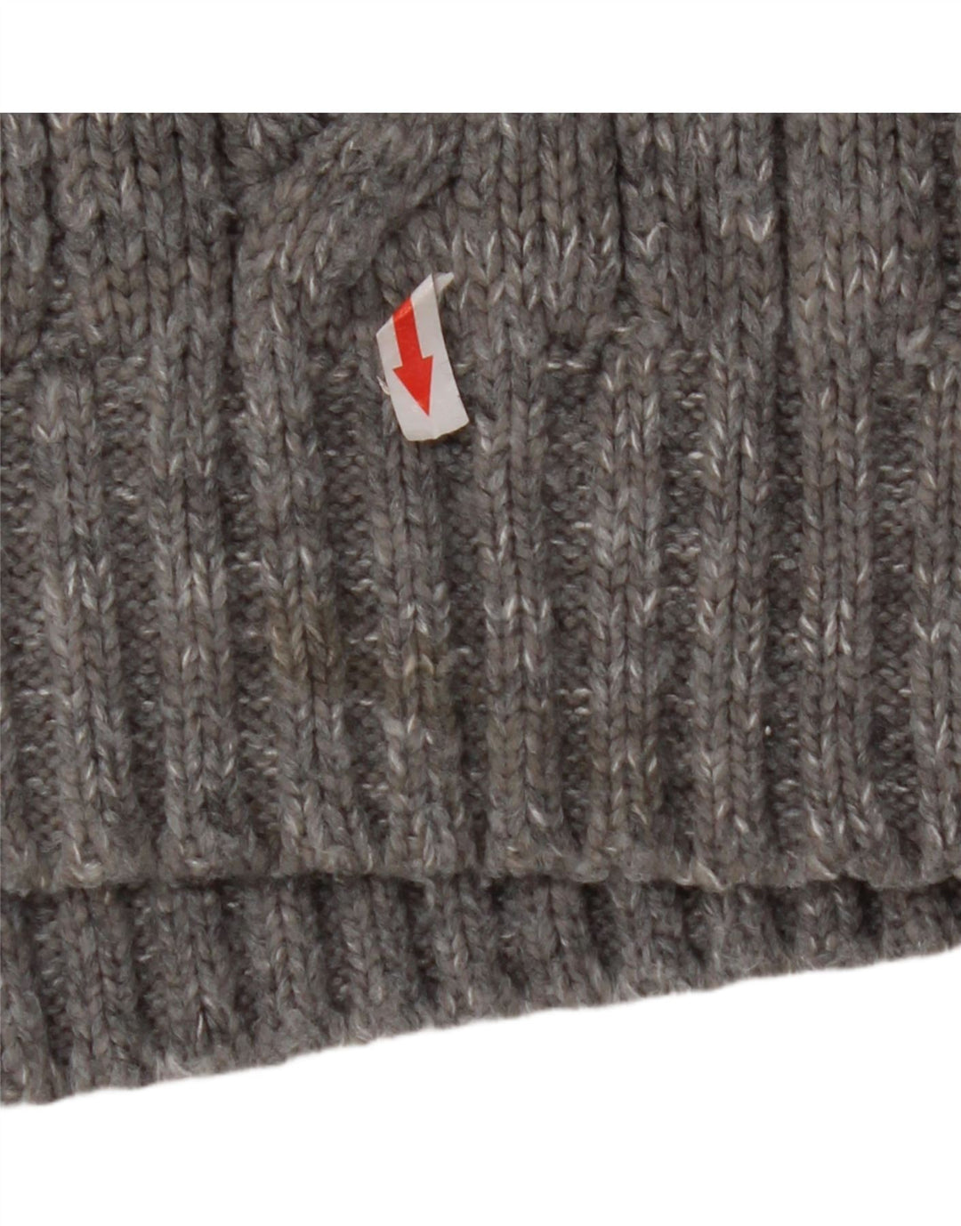 Marks & Spencer Jersey con cuello y cremallera para hombre, acrílico moteado gris grande