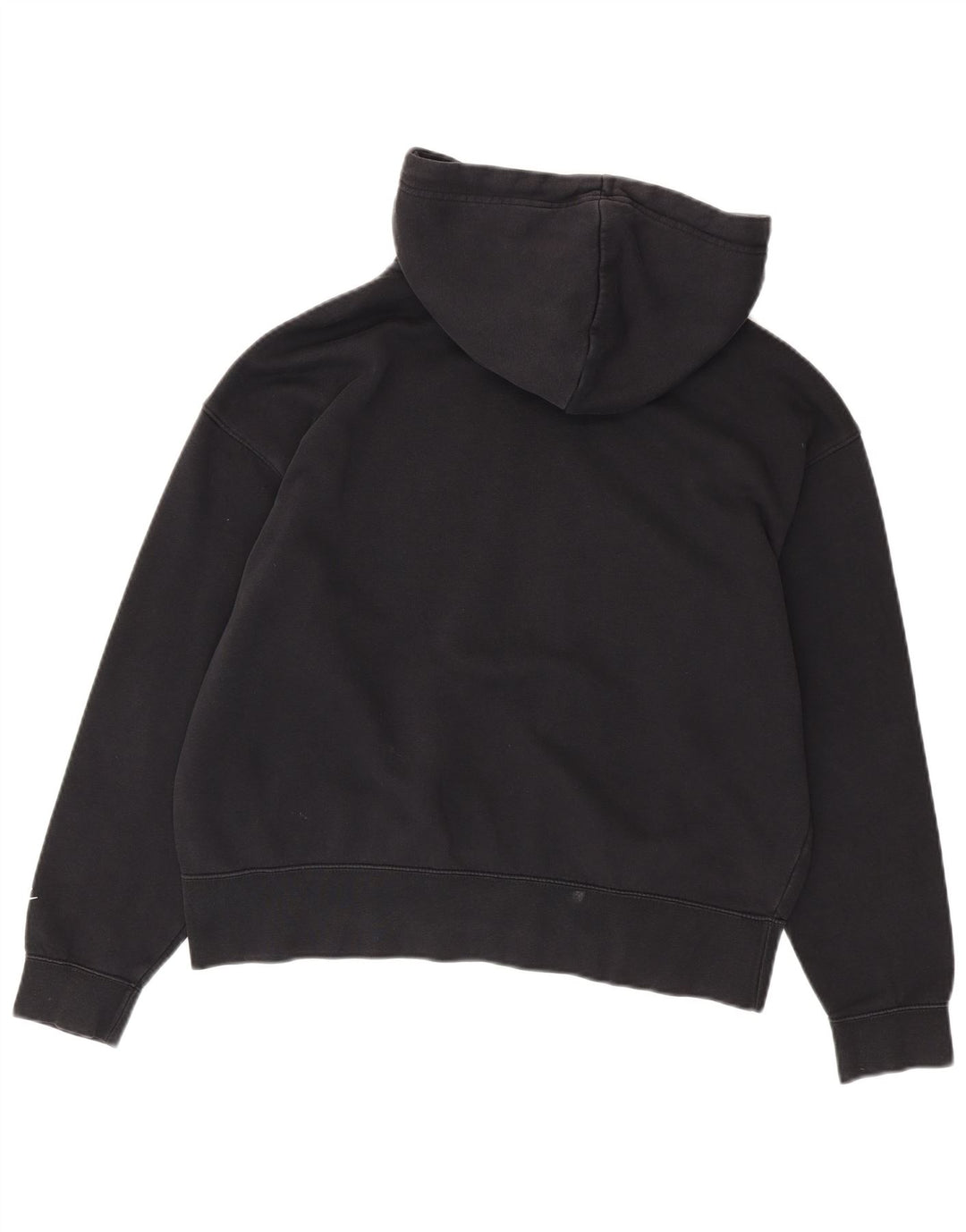 NIKE Sudadera con capucha gráfica para hombre, jersey de algodón negro mediano