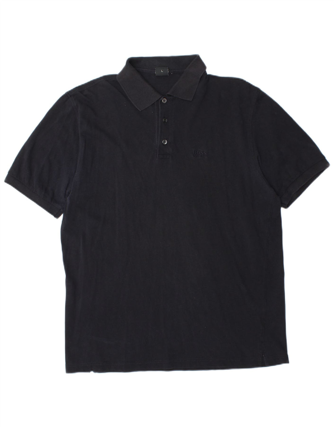 Polo Hugo Boss Hombre Grande Azul Marino Algodón