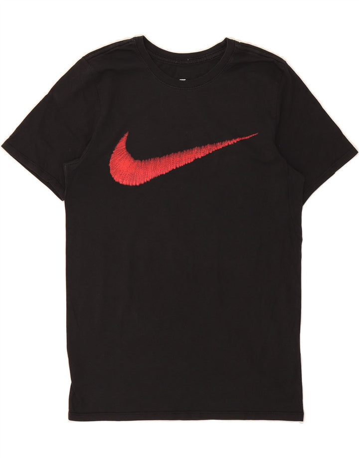 NIKE Mens Athletic Cut Graphic T-Shirt Top Small Black Cotton Vintage Nike and Second-Hand Nike from Messina Hembry 