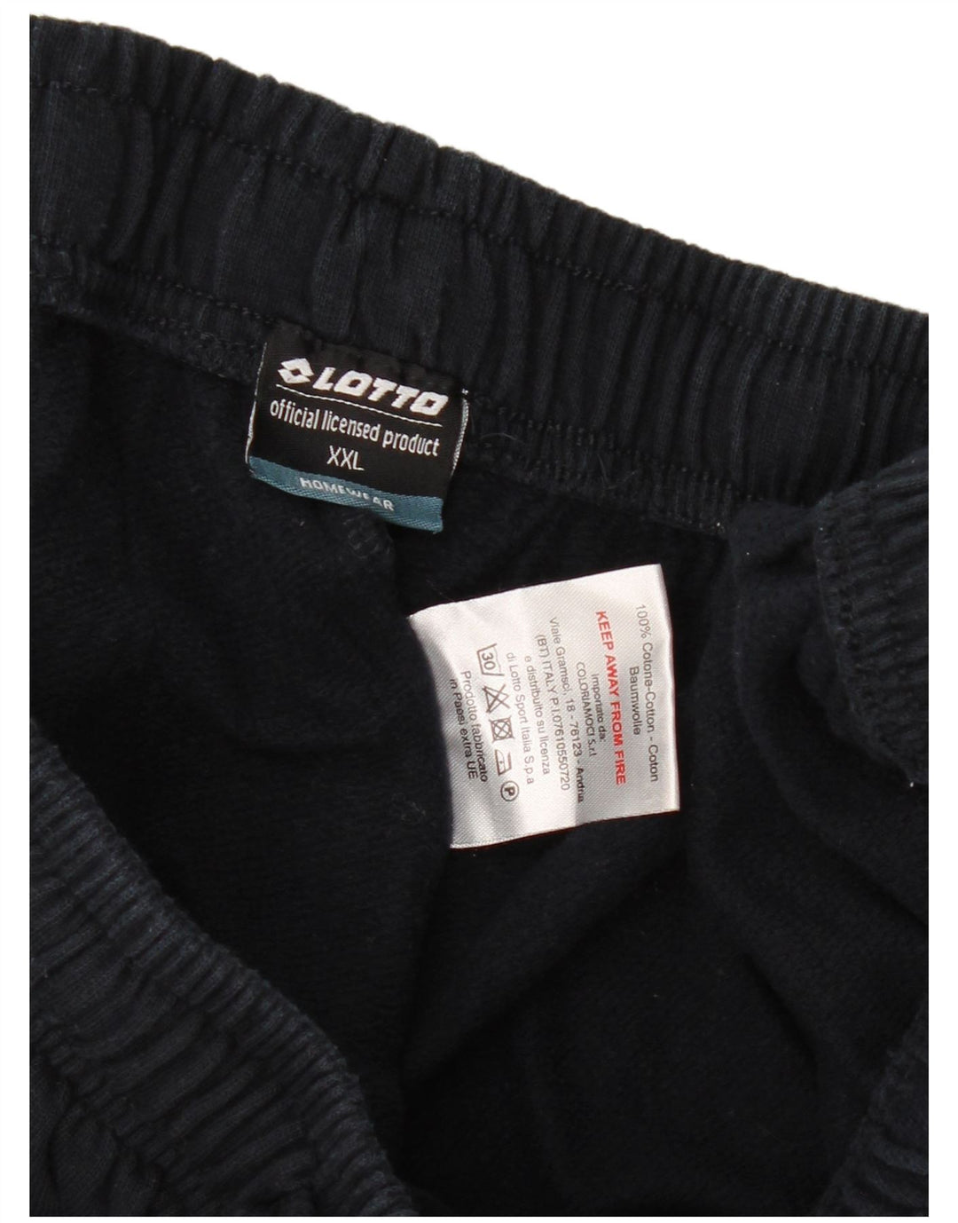 LOTTO Pantalones de Chándal para Hombre Joggers 2XL Algodón Negro