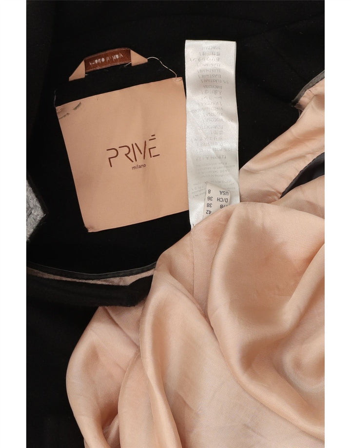 Prive Mujer Abrigo Abierto De Gran Tamaño IT 42 Medio Negro