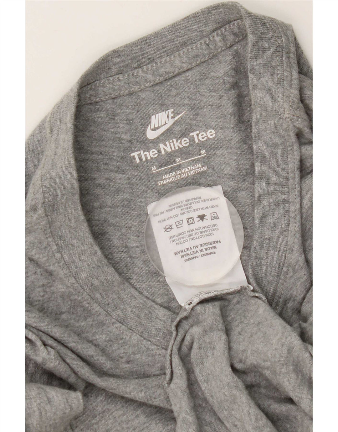 Camiseta Nike Hombre Algodón Gris Medio