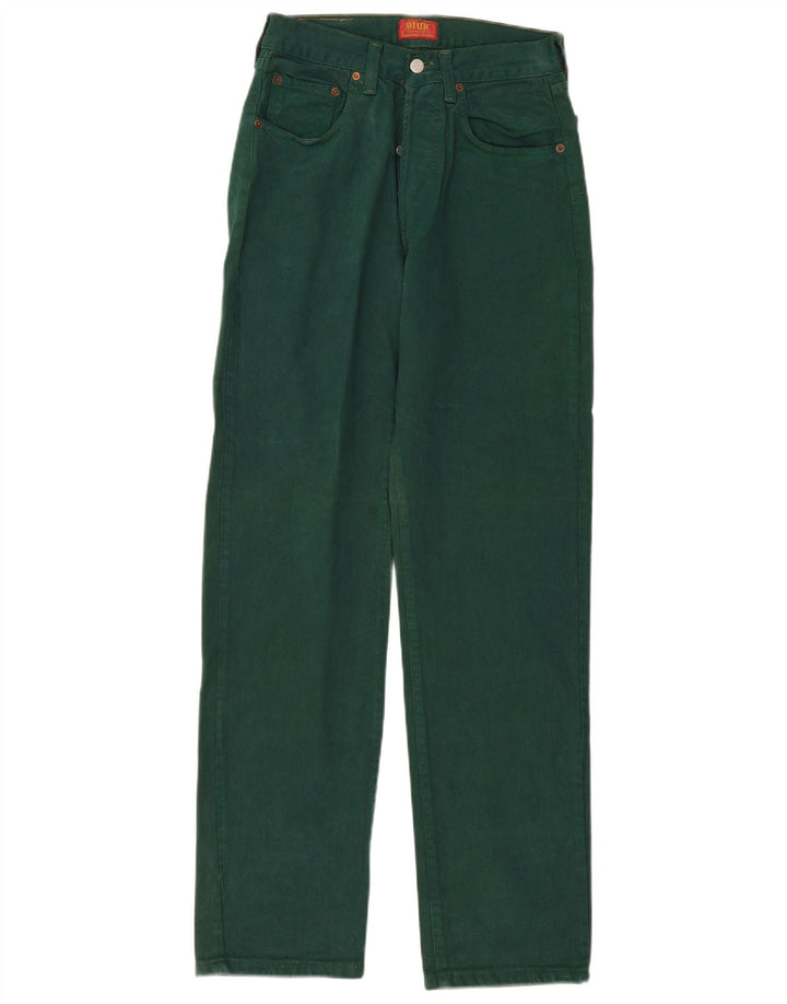 Vaqueros rectos de tiro alto para mujer Aviatic W29 L33 Verde