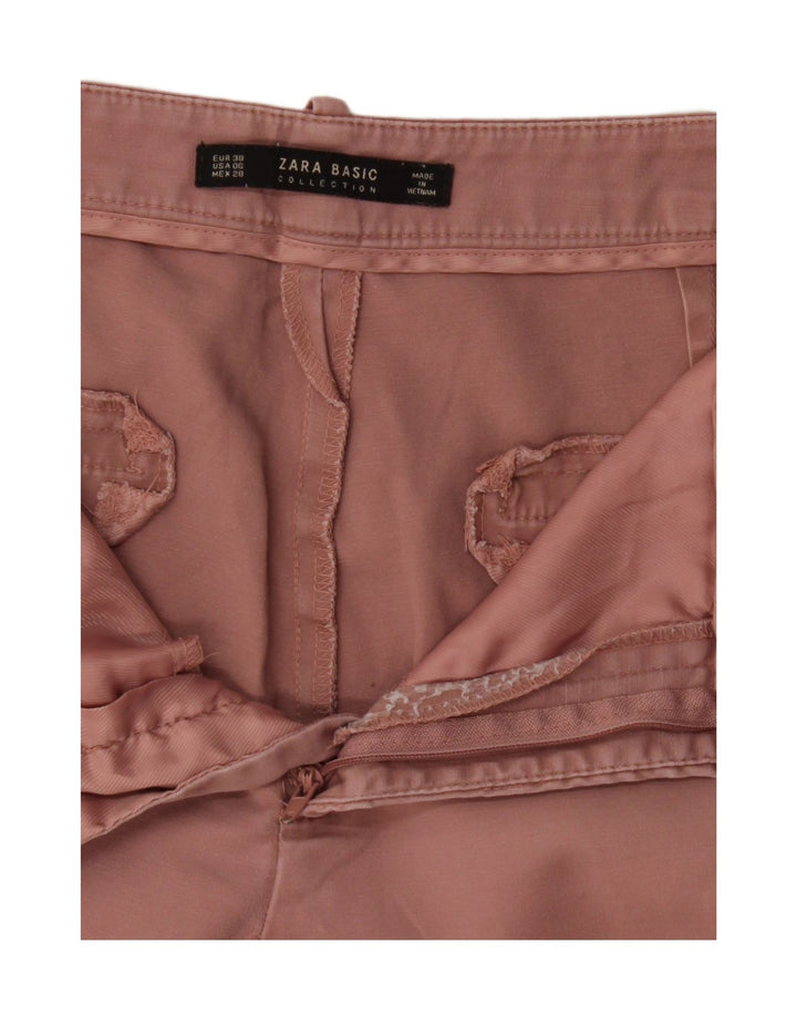 Zara Pantalón chino para mujer EU 38 Medium W28 L25 Rosa