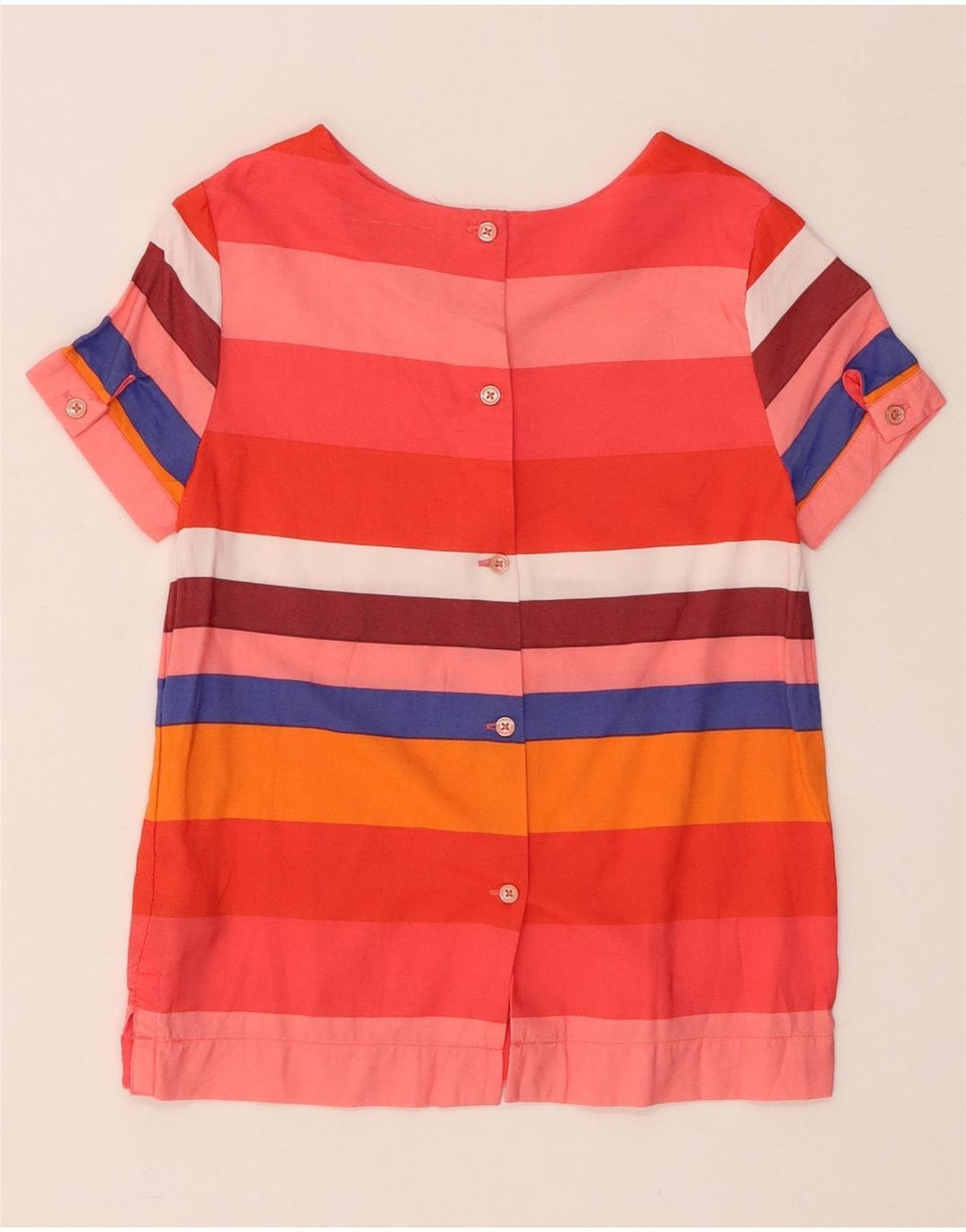 TOMMY HILFIGER Blusa para niña 8-9 años Viscosa de rayas roja mediana