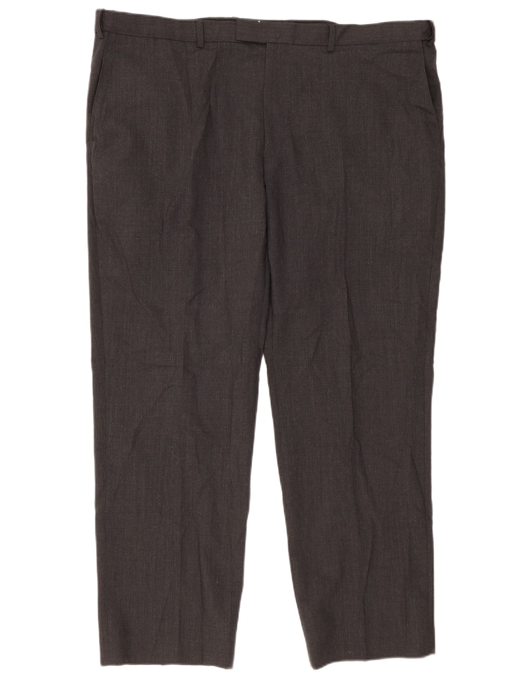 Marks & Spencer Pantalón de traje de corte regular para hombre W44 L31 Lana gris