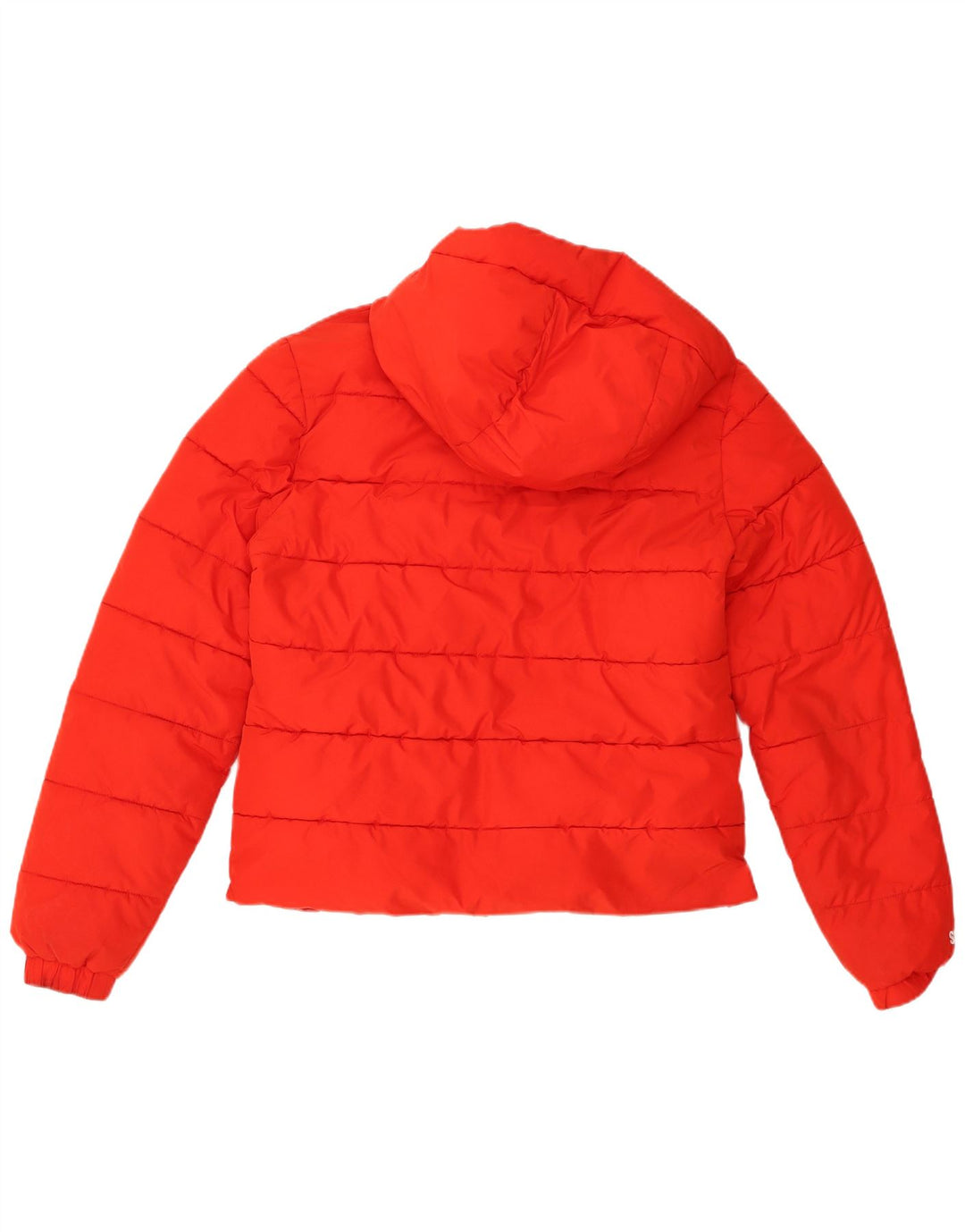 Superdry Chaqueta Acolchada Con Capucha Para Mujer UK 42 Poliéster Rojo Mediano