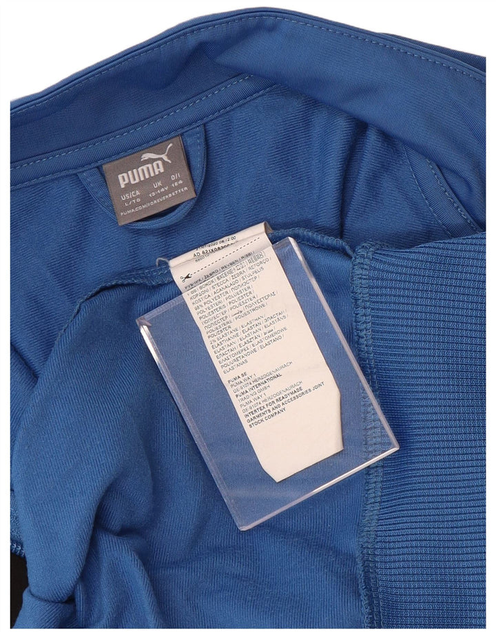 Puma Chaqueta de chándal para niño 13-14 años Azul Colorblock Poliéster