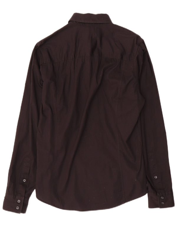 Camisa Calvin Klein Jeans Hombre Algodón Medio Negro