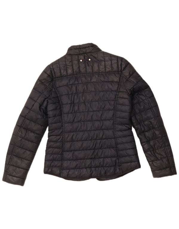 JOULES Chaqueta acolchada para mujer UK 12 Mediana Negro Poliéster