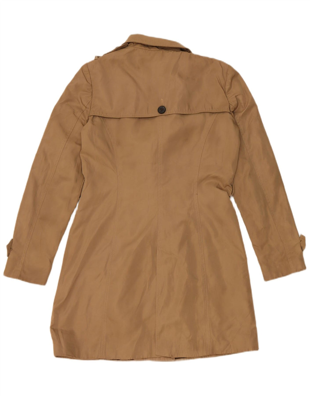 Zara Mujer Gabardina UK 44 Poliéster Beige Medio