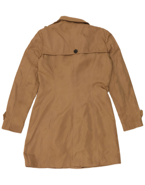 Zara Mujer Gabardina UK 44 Poliéster Beige Medio