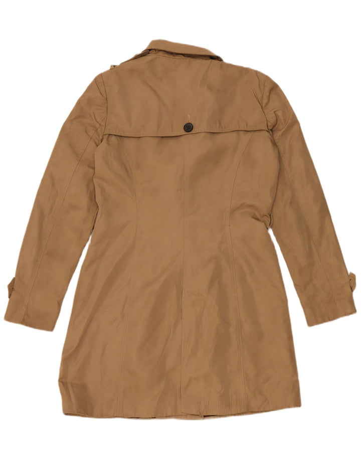 Zara Mujer Gabardina UK 44 Poliéster Beige Medio