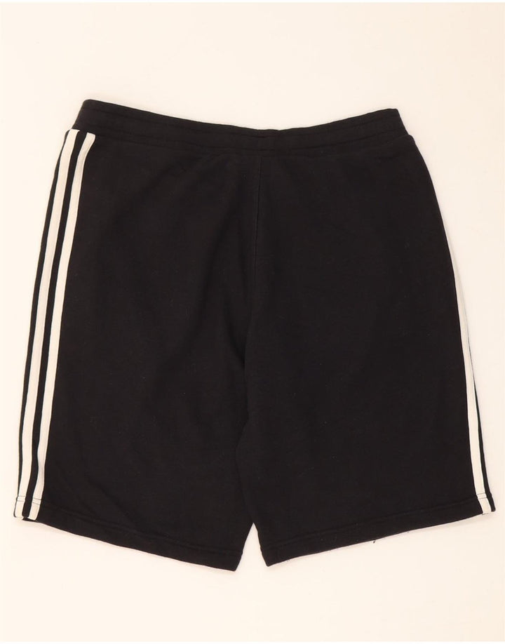 Adidas - Pantalones cortos deportivos para hombre, algodón negro mediano