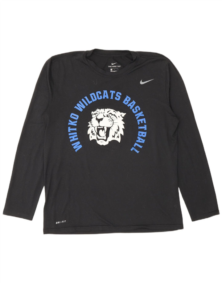 Nike Mens Wildcats Graphic Top manga larga poliéster negro grande