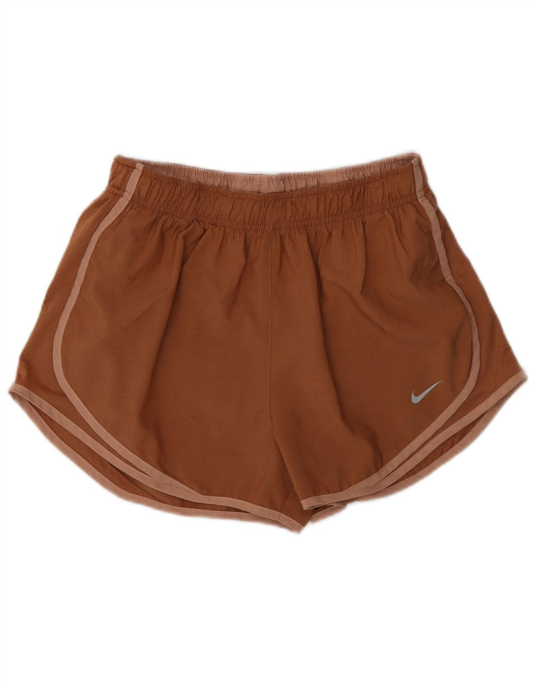Nike - Pantalones cortos deportivos para mujer (talla 40), color marrón medio, poliéster