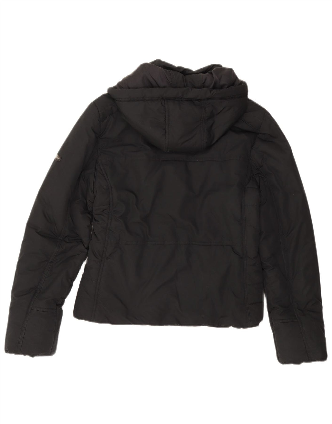 CHAMPION Chaqueta acolchada con capucha para mujer UK 40 Mediana Poliéster negro