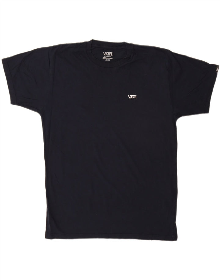 Vans Hombre Classic Fit Camiseta Top Medium Azul Marino Algodón