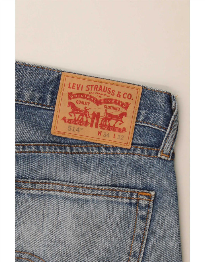 Levi's Vaqueros rectos 514 para hombre W34 L28 Algodón azul