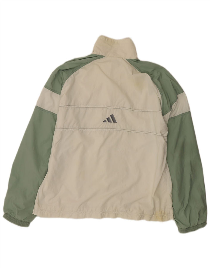 Adidas - Chaqueta de chándal para mujer, talla grande, color blanco, poliamida