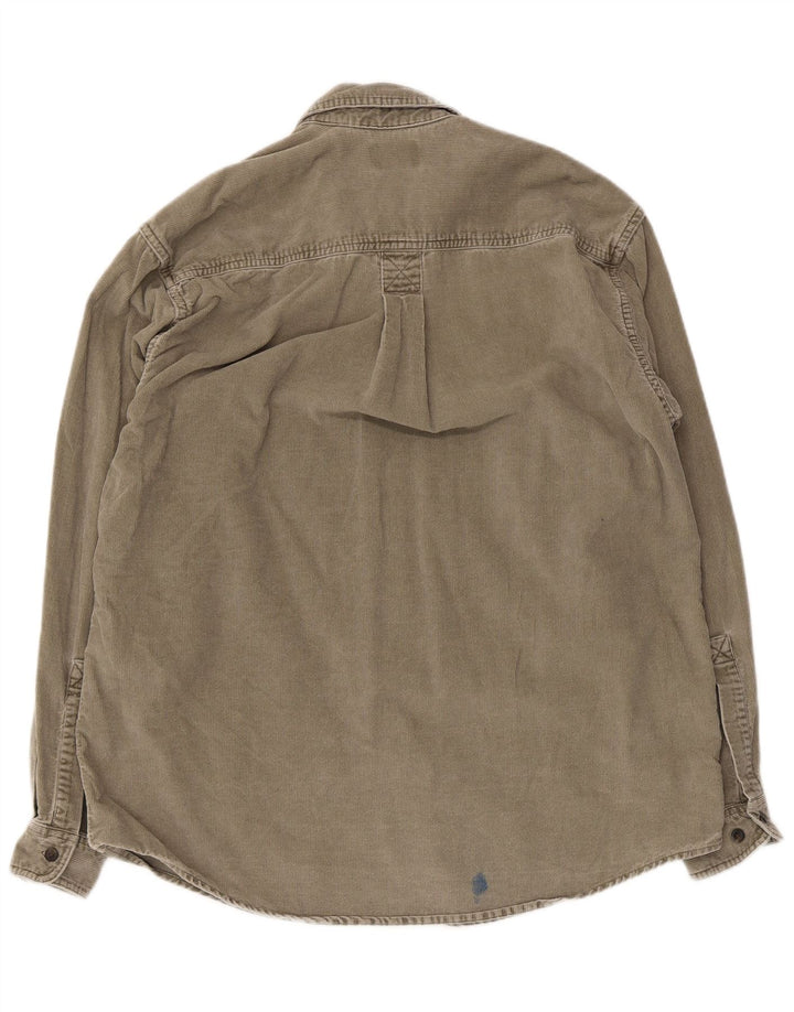 L.L.Bean Camisa de pana para hombre Algodón caqui medio