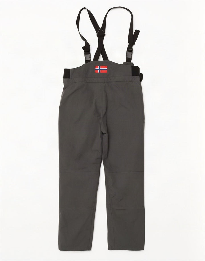 Napapijri Pantalón de esquí con peto para hombre 2XL Gris Poliamida