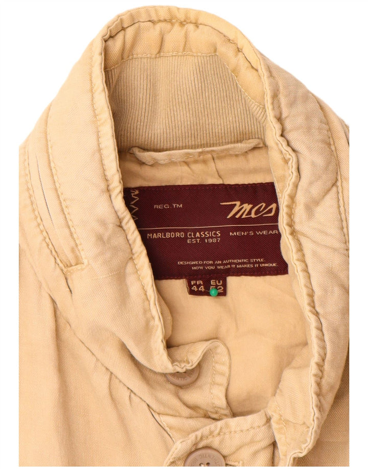 Marlboro Classics Chaqueta militar para hombre EU 52 XL Algodón beige