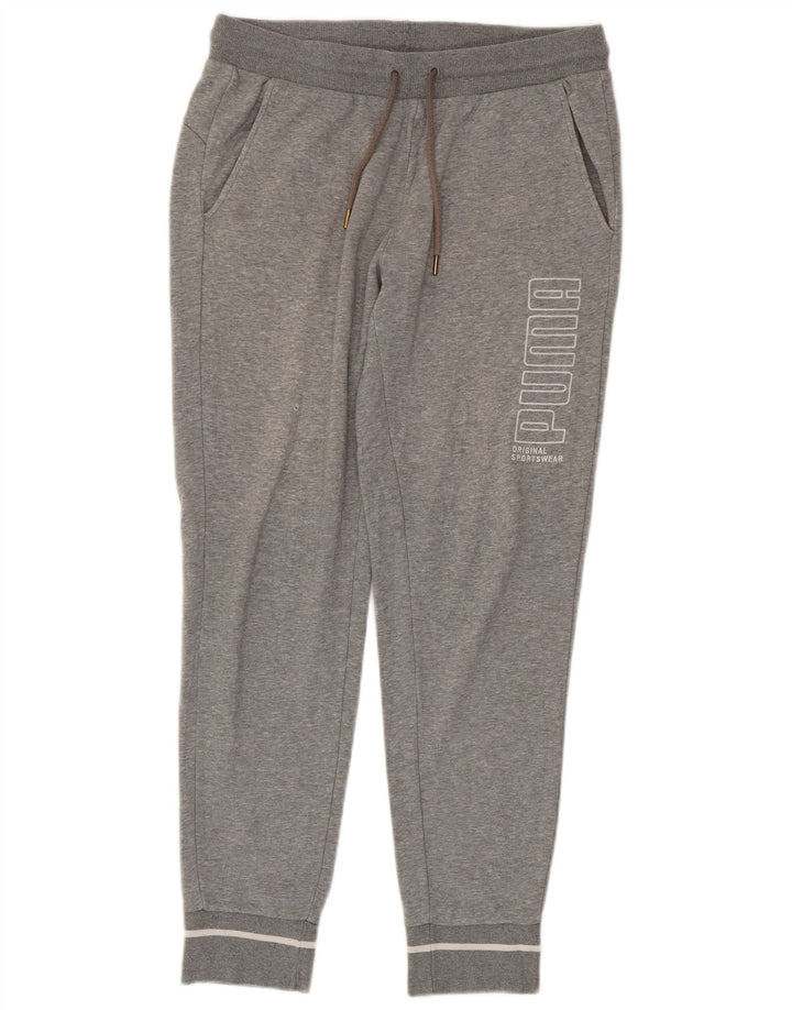 PUMA Pantalones de chándal con estampado gráfico Joggers gris medio moteado