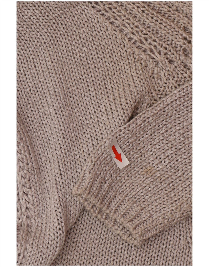 Zara Suéter con cuello en V para mujer UK 44 Gris medio