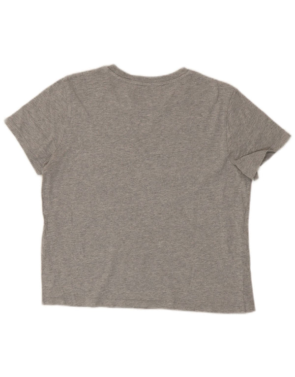 Levi's Camiseta corta gráfica para mujer Top UK 10 Small Grey Cotton