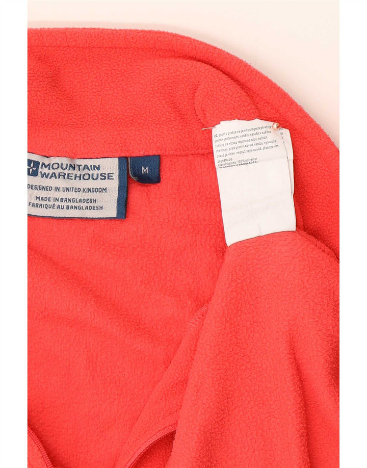 Jersey polar con cremallera y cuello para mujer de Mountain Warehouse UK 44 Poliéster rojo mediano
