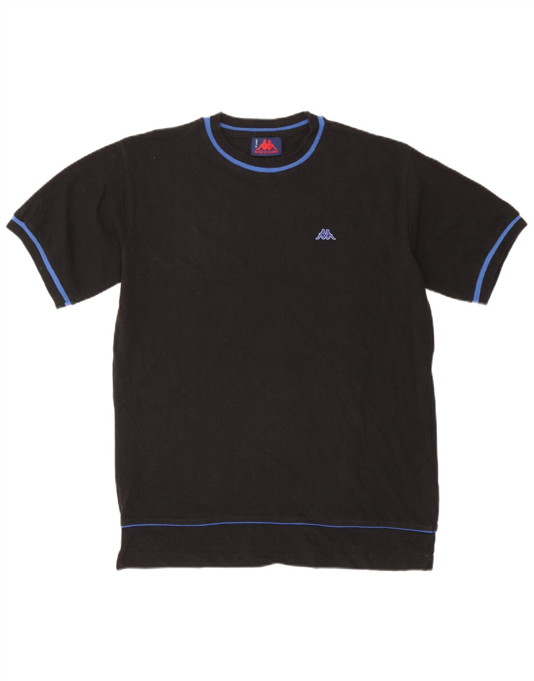 Kappa - Camiseta para hombre, talla grande, color negro, algodón
