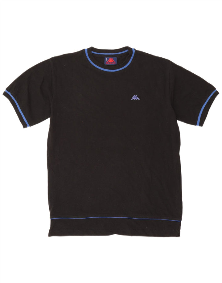 Kappa - Camiseta para hombre, talla grande, color negro, algodón