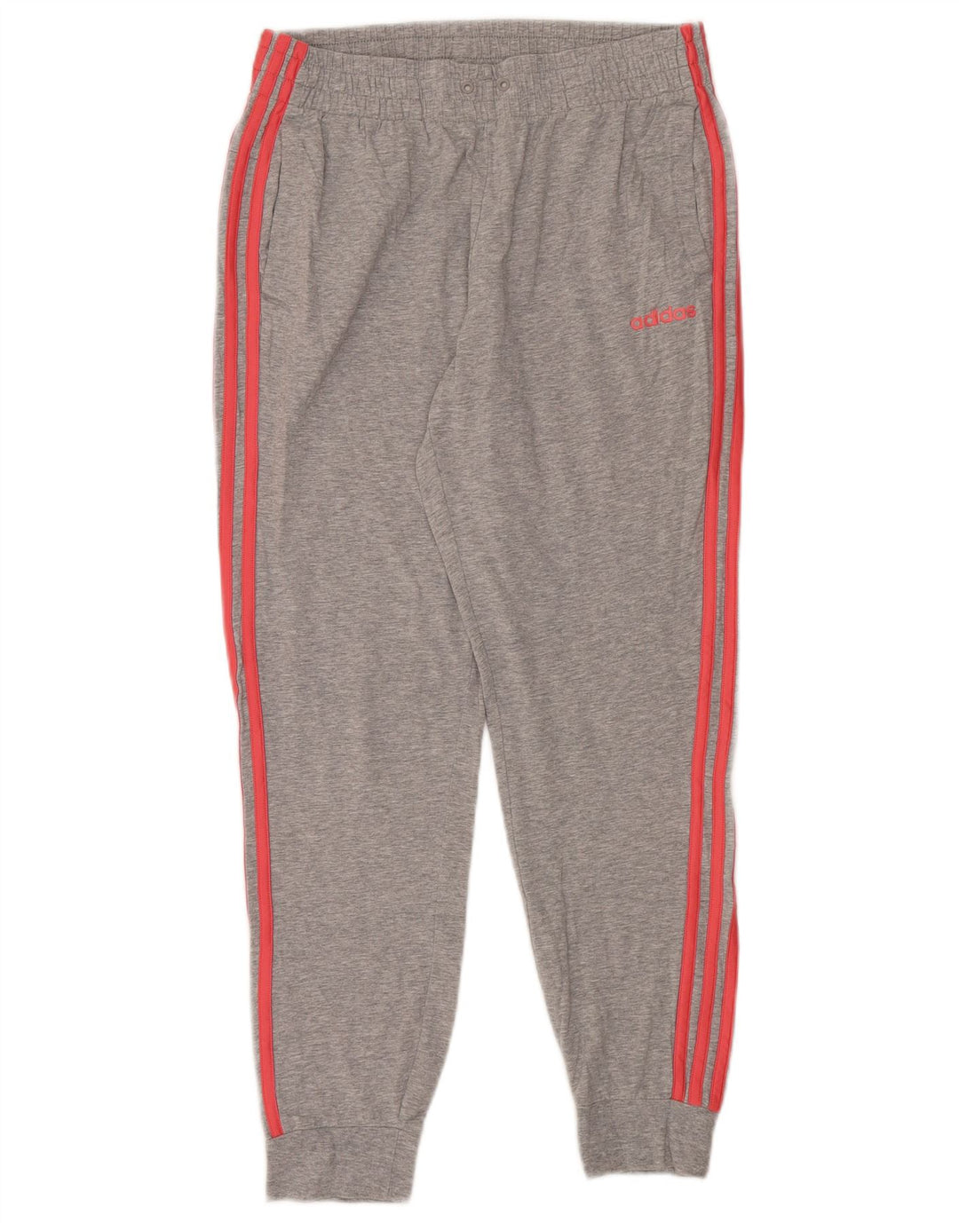 Adidas Pantalones de chándal para mujer Joggers UK 12/14 Algodón gris medio
