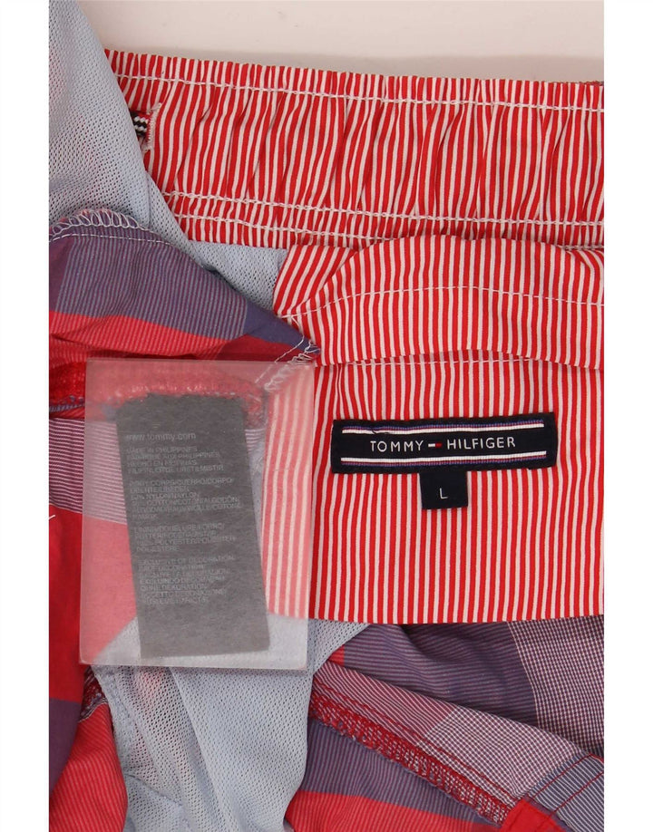 Tommy Hilfiger Bañador para Hombre de Nailon con Cuadros Multicolores Grandes