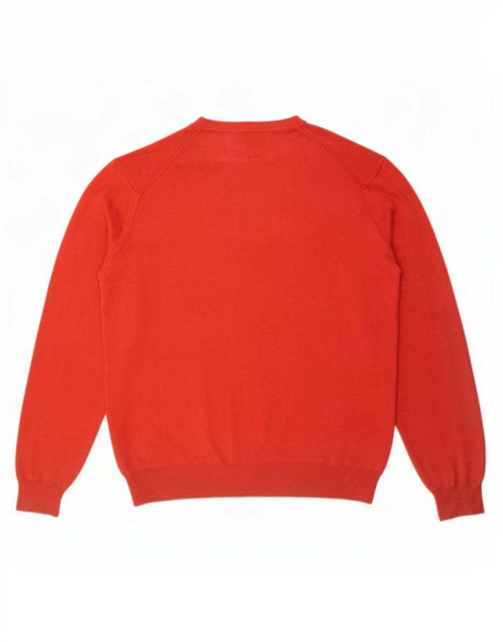 Marlboro Classics - Jersey con cuello en V para hombre, color rojo medio